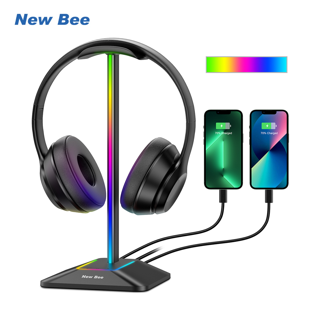 Headphone Stand Desk - 新しい Bee Z8 RGB ヘッドフォンスタンドホルダー 2