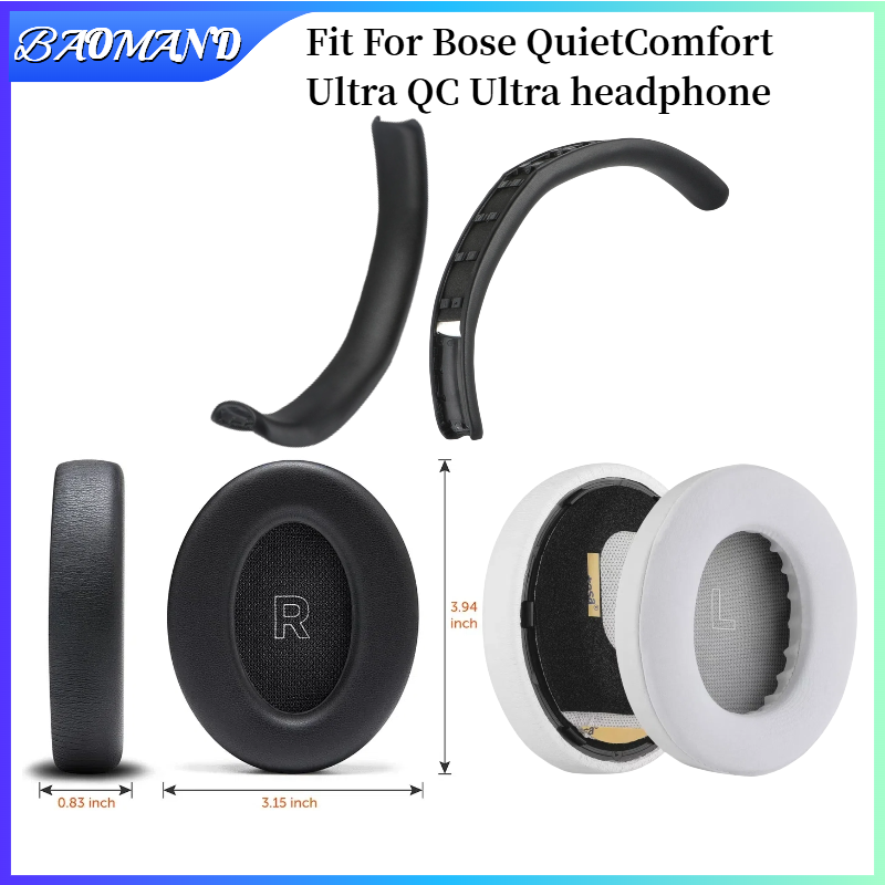 Bose Headphone Qc Ultra - Bose QuietComfort ウルトラ QC ウルトラヘッドフォンアクセサリーヘッドセットメモリスポンジ耳クッション交換用イヤーパッド