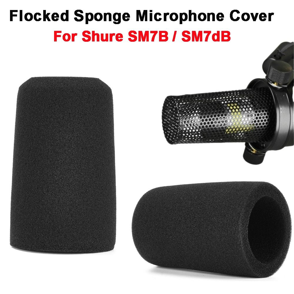 Shure Mic Sm7B - 1 個交換用マイクウィンドスクリーンカバー植毛スポンジフォーム防風ポップフィルターカバー Shure SM7B / SM7dB