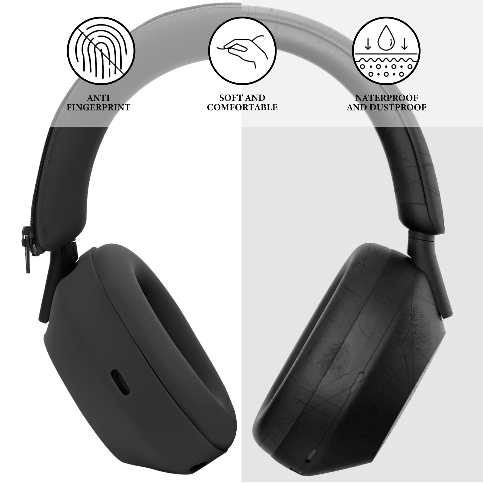 3-in-1 シリコン保護ケース Sony WH-1000X - Sony Headphone Wh-1000Xm5 のレビューと価格