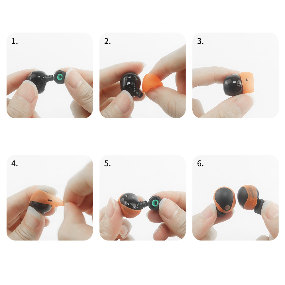 5 ペアのシリコンイヤーチップカバーアクセサリー滑り止めイヤ - Sony Headphone Wf-1000Xm5 のレビューと価格