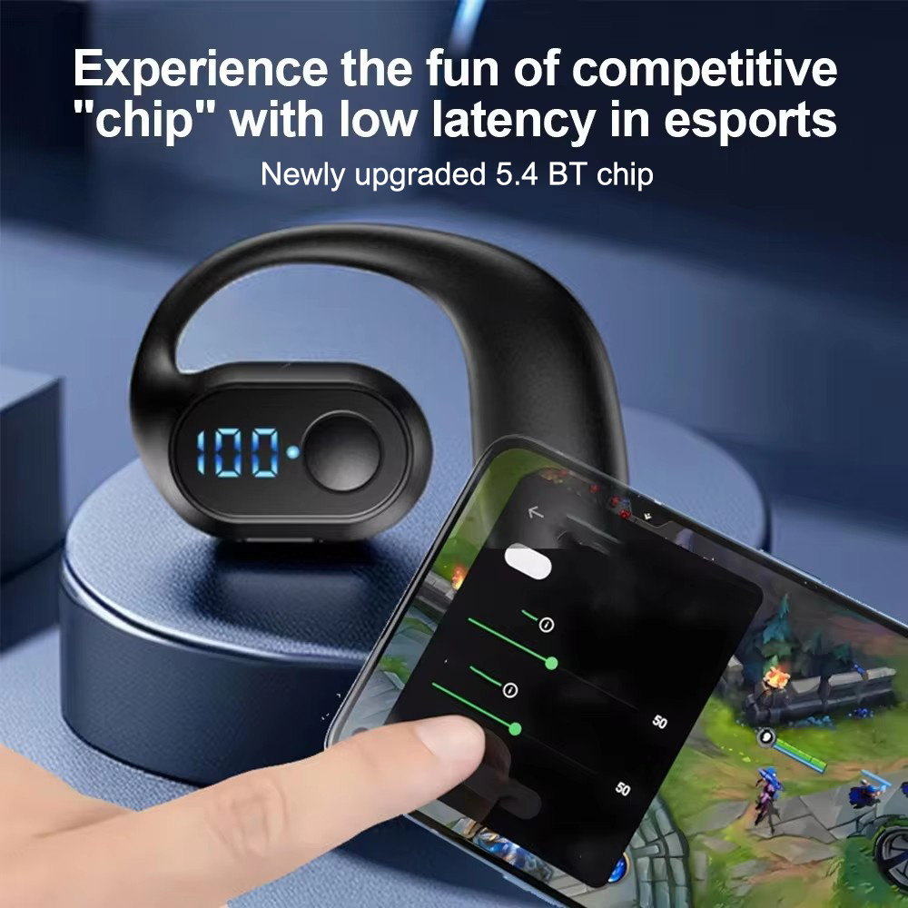 ワイヤレスBluetooth 5.4イヤーフックヘッドホンT - Sports Earphone Hook のレビューと価格