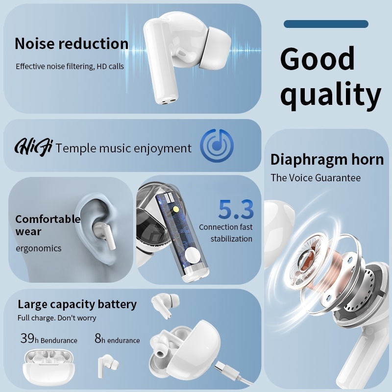 新しいワイヤレス Bluetooth ヘッドセット TWS  - Bluetooth Headset On Ear のレビューと価格
