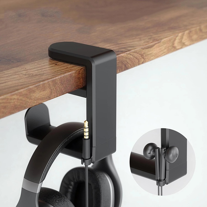 ユニバーサルデスクトップ360 °   回転式ヘッドフォンス - Headphone Stand Desk のレビューと価格