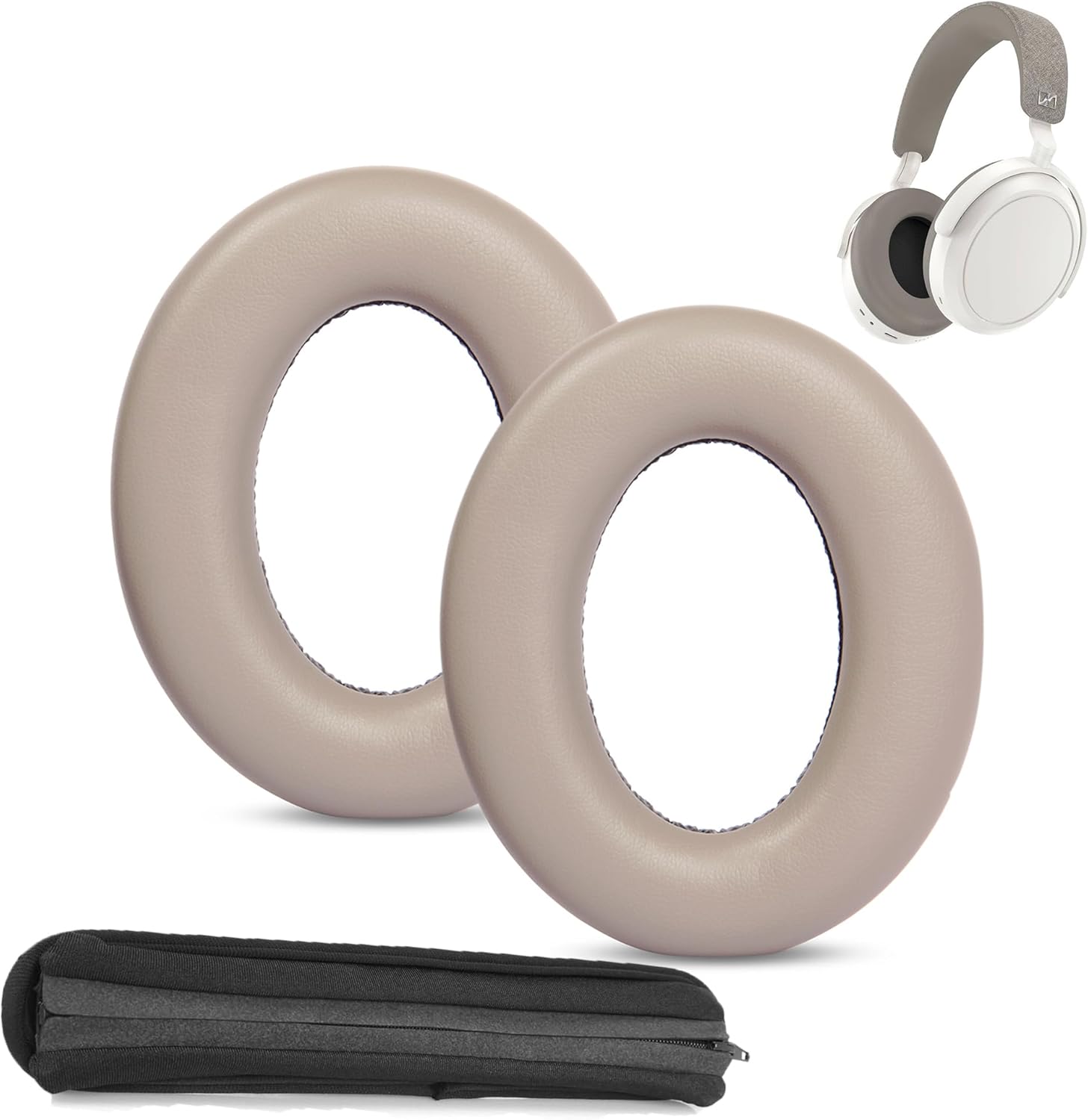 ソフトプロイヤーパッドクッションハンドバンドカバー交換用ゼン - Sennheiser Headphone Momentum 4 のレビューと価格