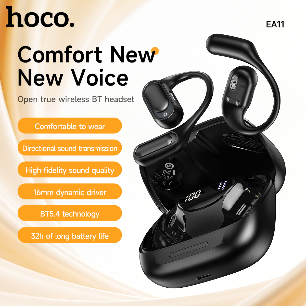HOCO オープンイヤー ワイヤレス Bluetooth 5 - Sports Earphone Hook のレビューと価格