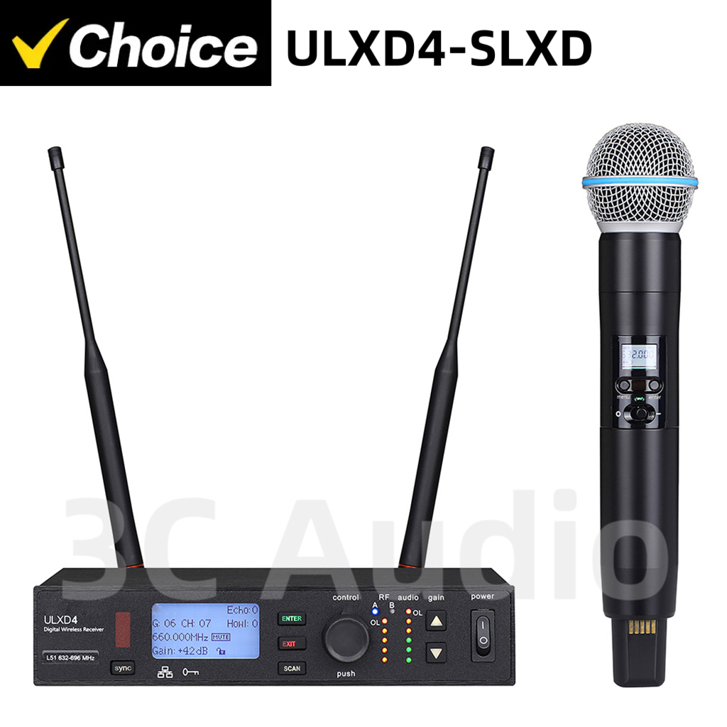ULXD4-SLXD 500/600MHz プロフェッショナ - Shure Mic Sm58 のレビューと価格