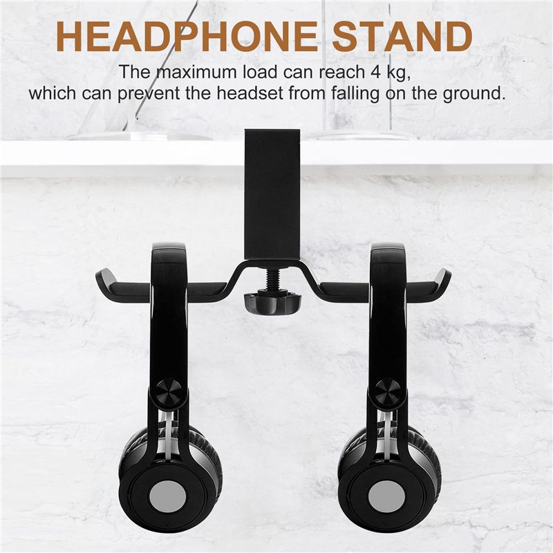 デスク下のリーディングデュアルヘッドフォンスタンド、ユニバー - Headphone Stand Desk のレビューと価格