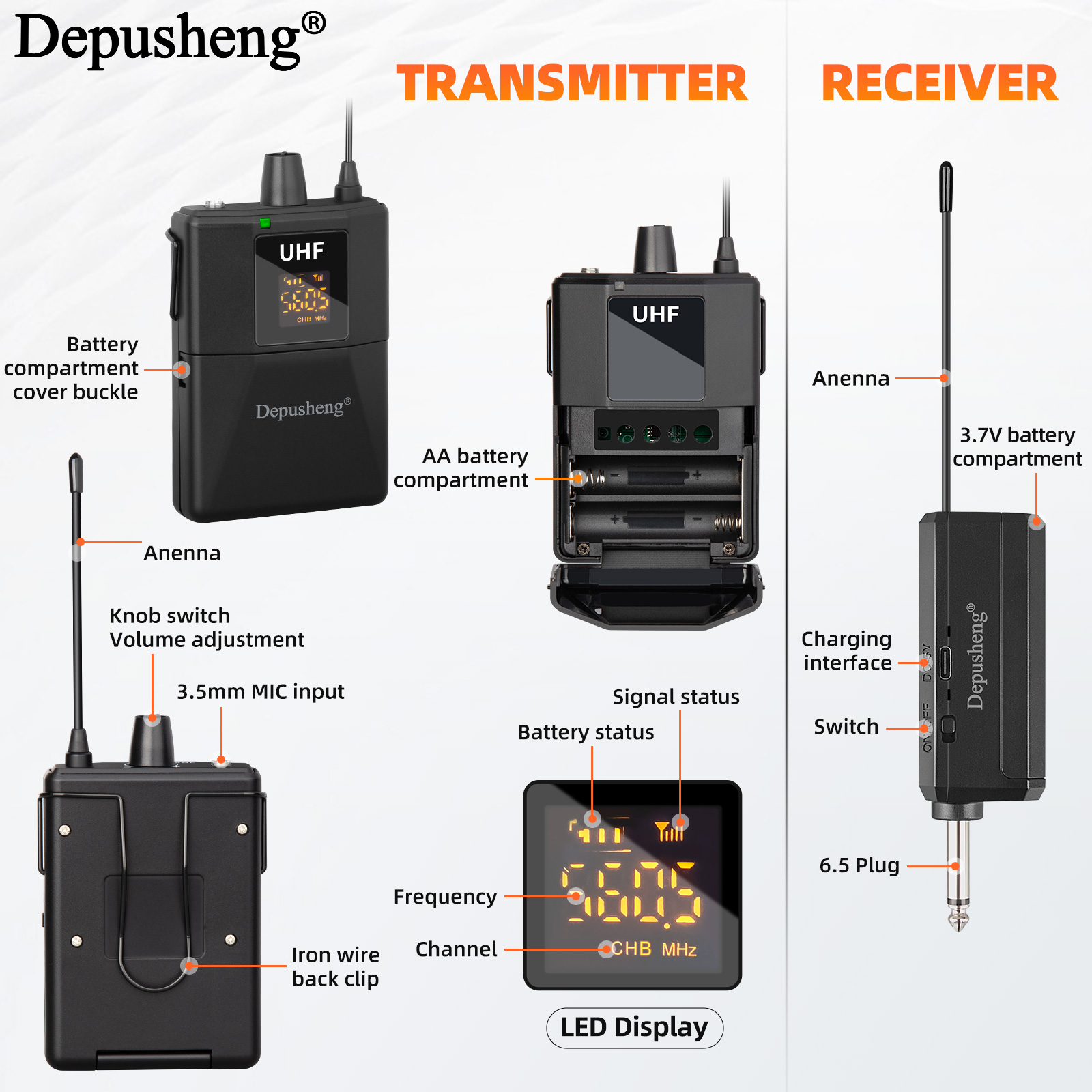 Depusheng Q3プロフェッショナルUHFワイヤレスマ - Shure Mic Sm58 のレビューと価格